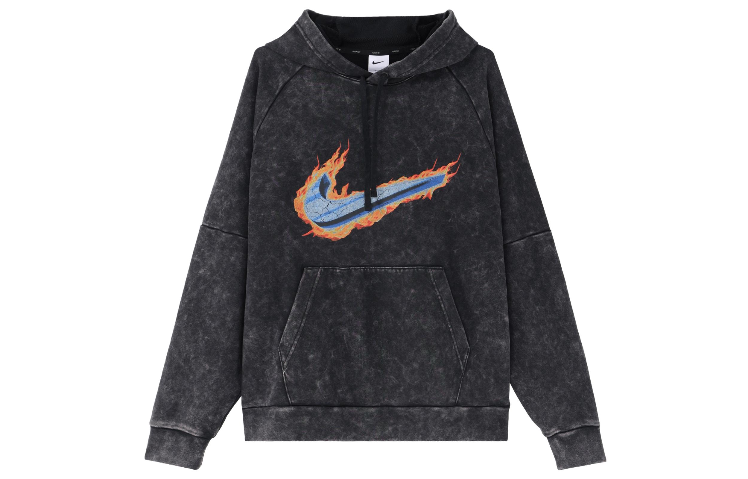 Nike Sweatshirts Men s Black Hooded Moderate Regular DX1556-010 S