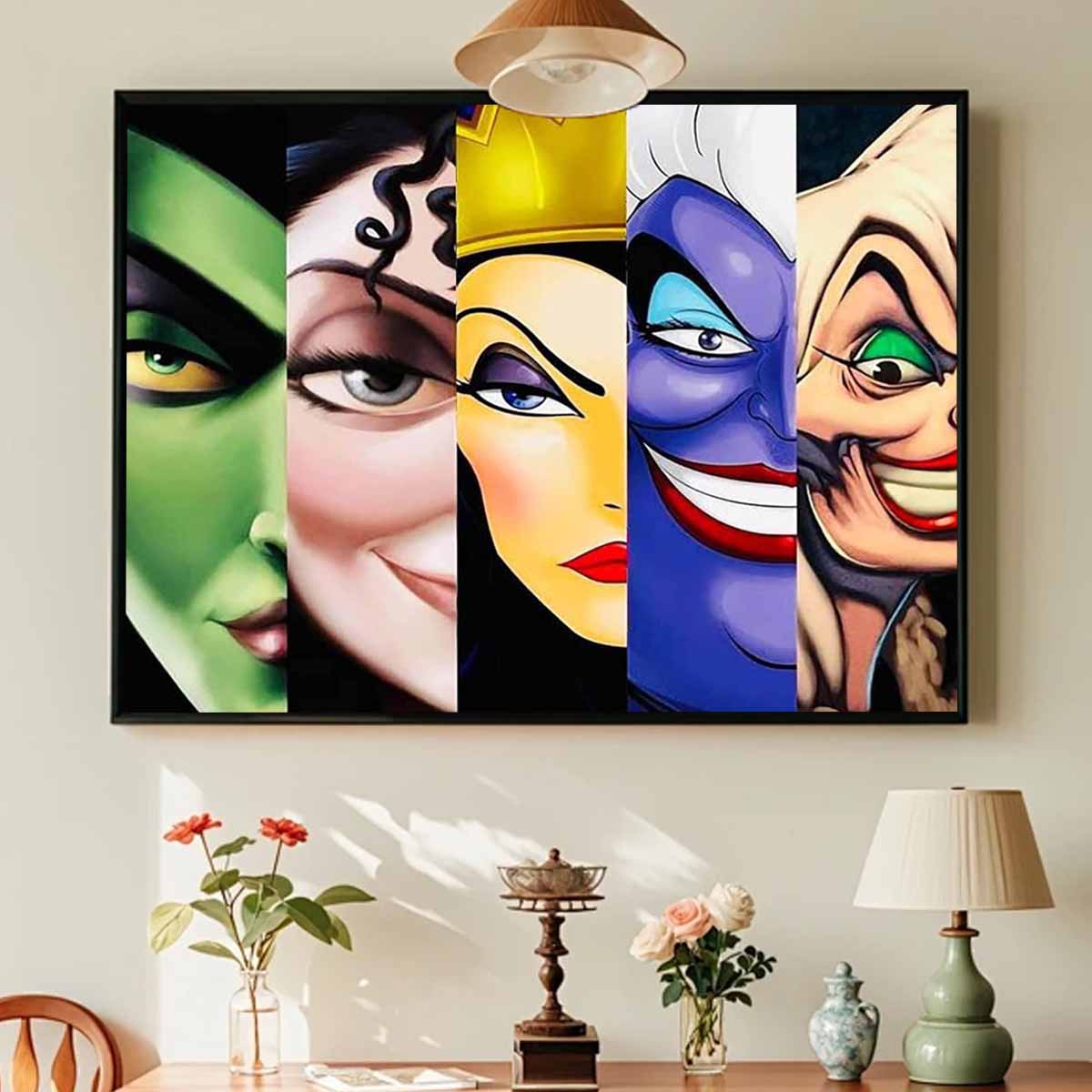 

5D Diy Diamond Painting Villainous Character Full Drill Rhinestones Mosaic Embroidery Handmade Products Home Decor Gift Round 20x30cm