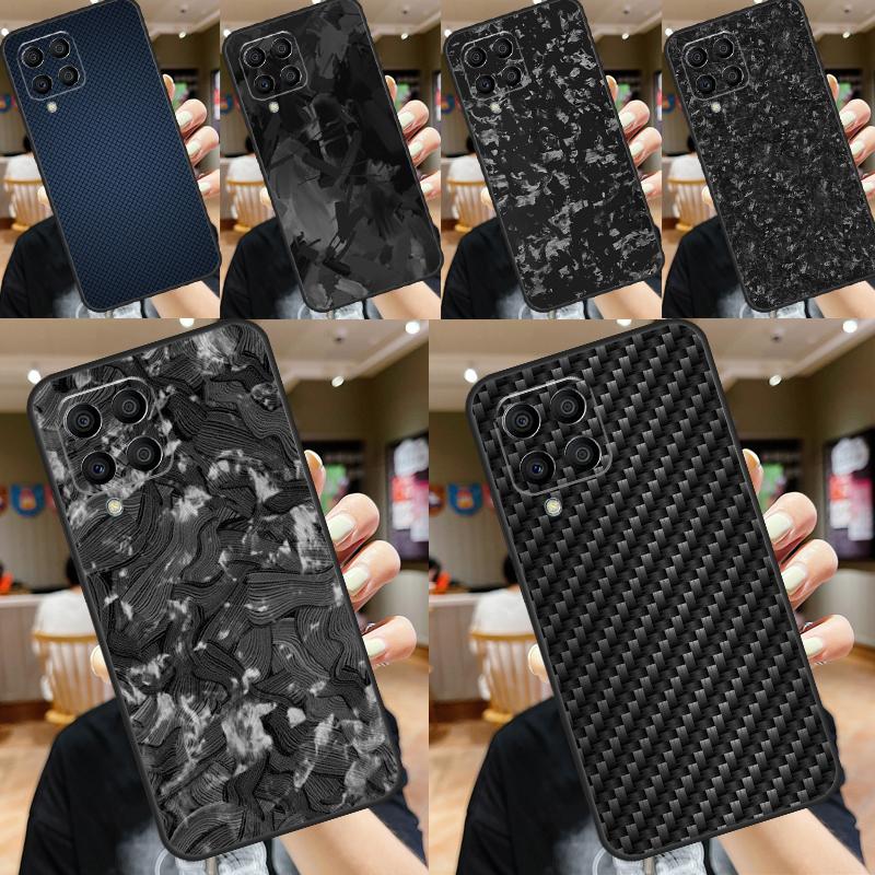 Funda de Fibra de Carbono Forjada Para Samsung Galaxy M13 M23 M33 M53 M30s M31s M32 M52 M12 M55 M15 M20 M21 M51 M34 M54