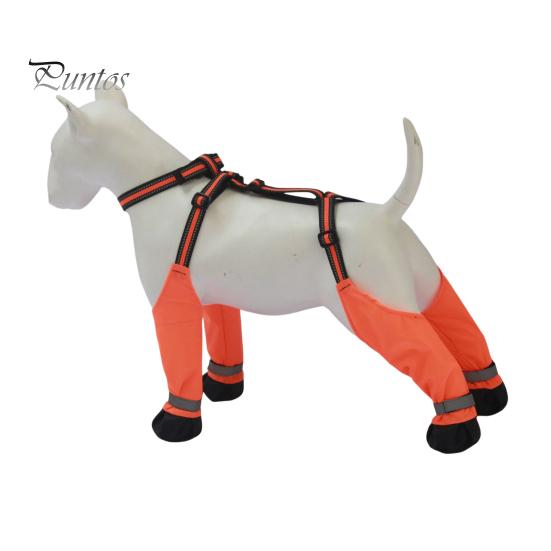 Dog Paw Socks Suspender Booties Anti-Slip Protector Waterproof Boot Leggings Protectors Adjustable Shoes for Winter Snow Rain Hiking Pet Foot