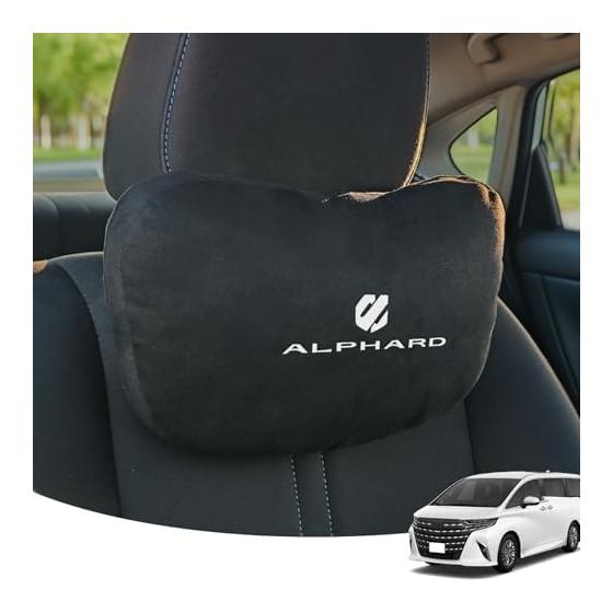 Подголовник Alphard Серия 40 Применимый Подголовник Автомобильный Эксклюзивный Логотип Материал Замши Съемная и Моющаяся Подушка для Шеи Автомобиль Длительное Вождение Мягкая Подушка Шея