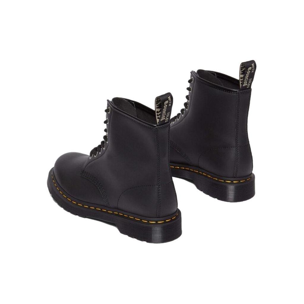 Dr. Martens Leather Fashion Lace-Up Comfortable Short Boots Unisex Boots Black 31808001