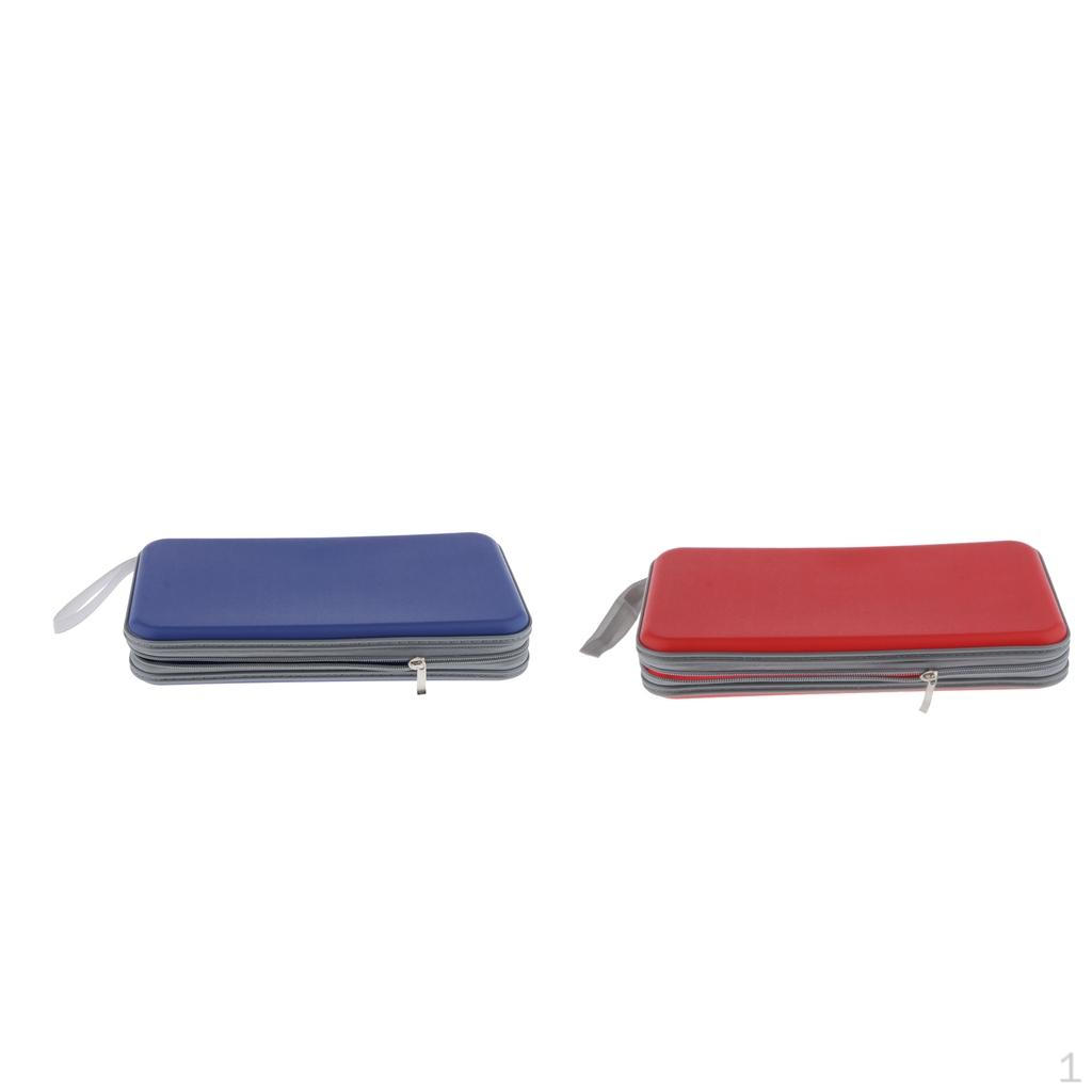 

2x Кейс-кошелек, 80 дисков V Media Blu- Кошелек-держатель Органайзер для хранения для автомобиля, дома и путешествий