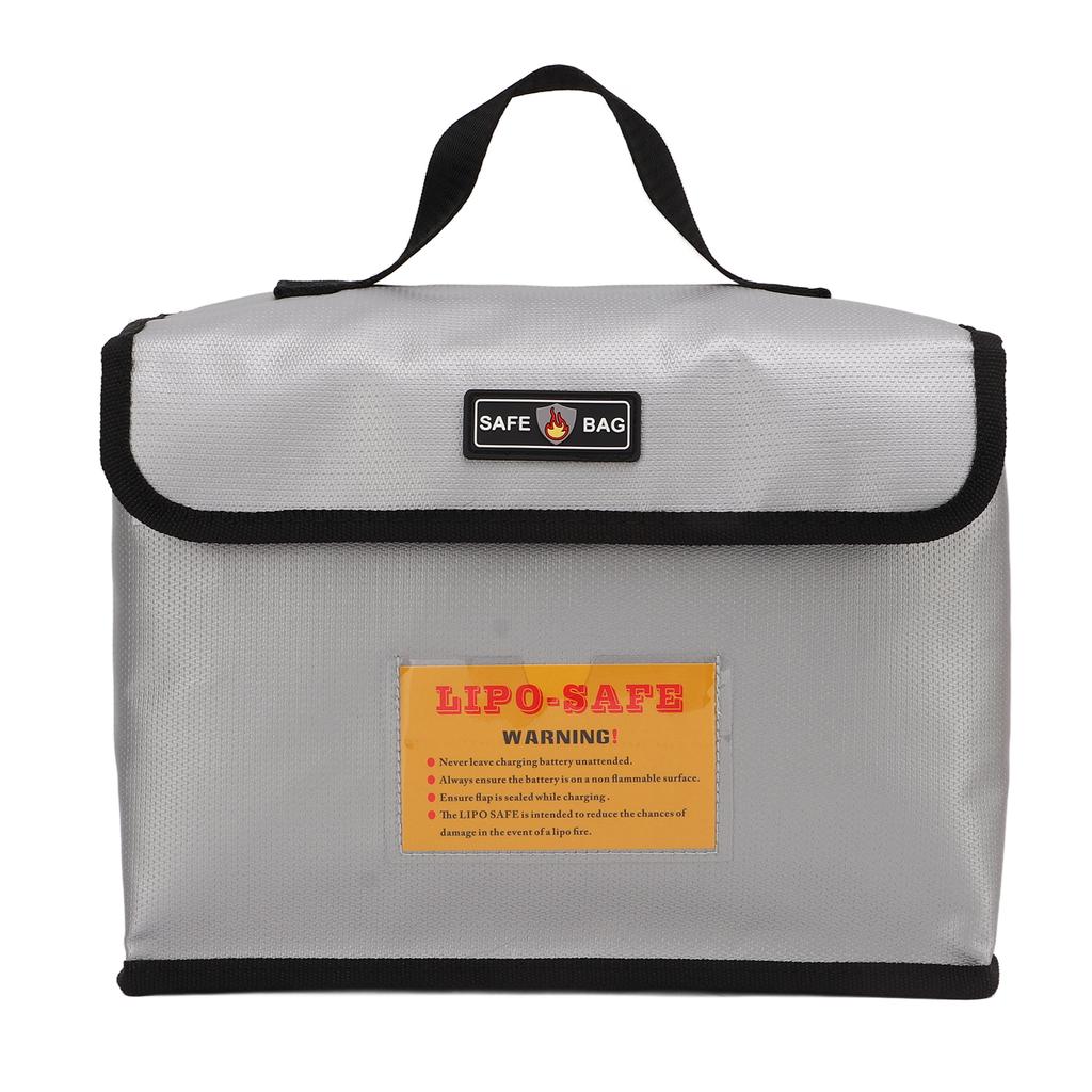 Lithium Battery Explosion Proof Bag Zipper Closure Portable Fire Roof Battery Protective Storage Pouch