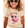 Italian Brainrot Cute Meme T-Shirt for Girls Clothes Ballerina Cappuccino Print Tee Tops Pink Summer Kawaii Outfits Streetwear