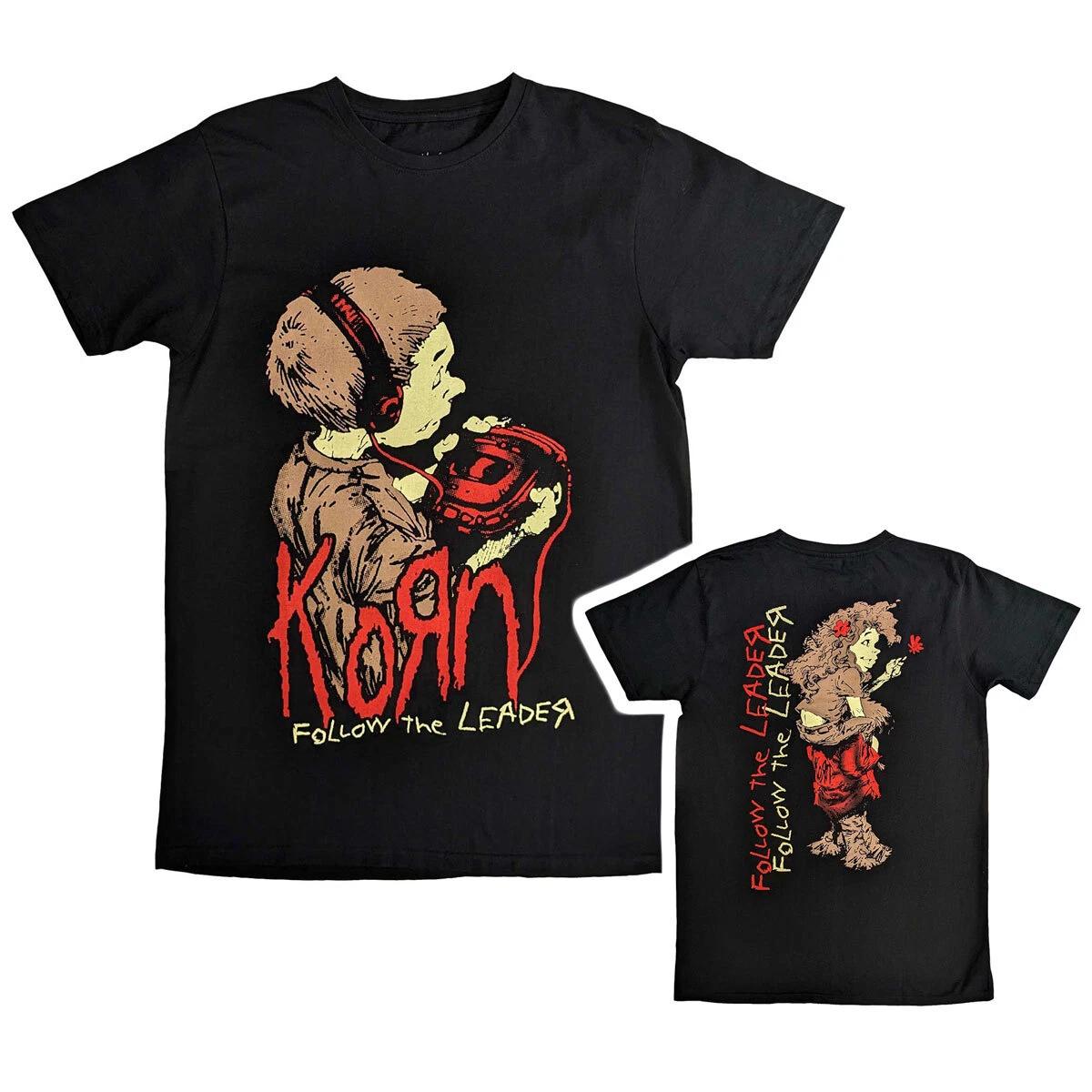 Футболка Korn Follow The Leader Рок-группа Новая Черная Официальная 4XL