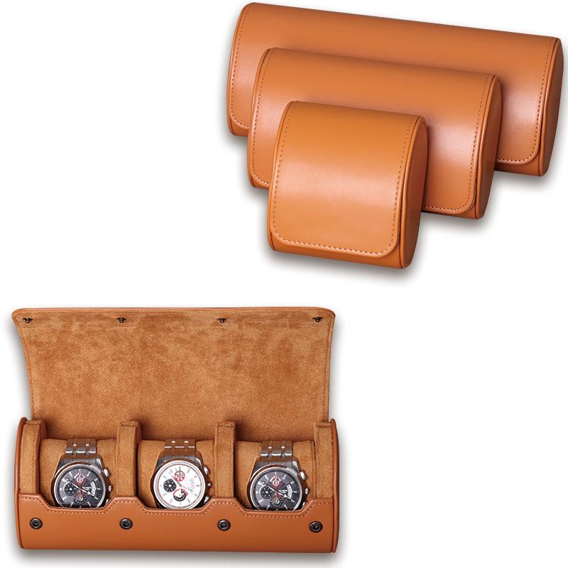 Caja de Almacenamiento para Relojes de Cuero PU Impermeable con 1-3 Ranuras - Empaque de Regalo Resistente a las Manchas