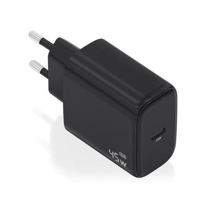 Nástenná nabíjačka GaN Aisens A110-0970- 1xUSB Typ-C- 45W- Čierna