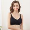 Women's Solid Color Seamless Breathable Super Elastic Feeding Pajamas Sexy Bra