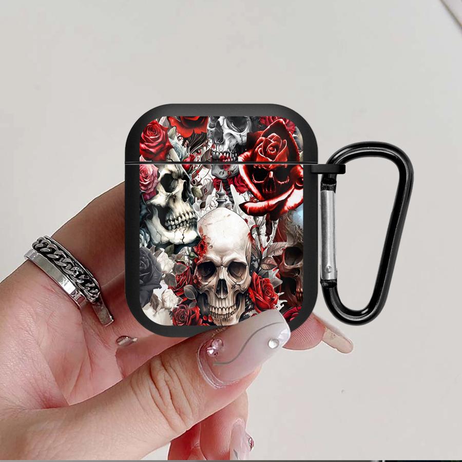 Case For Airpods Pro 2 4 Pro3 3 1 Pro2 Earphone Cases Cover Skeleton Flower Cool