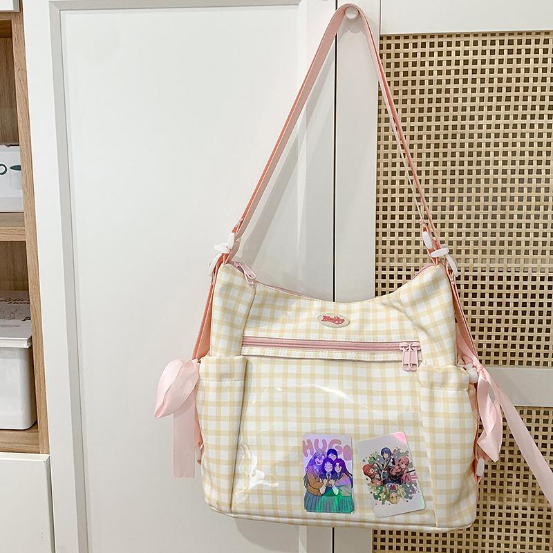 Large capacity Schoolbags Are Versatile Simple Transparent and Cute. The Basic Baby Bag Is Painful and The One Shoulder Crossbody Bag.