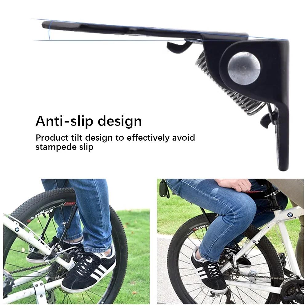 2Pcs Durable MTB Rear Seat Footrest Mounted on Back Wheel Bike Pedals Folding Footboard Cycling Accessories Non-slip Design
