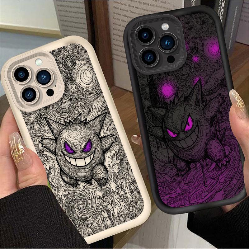 P-Pokemon Gengar Cool Phone Case For iPhone 17 Air 16 16E 15 14 13 12 11 Pro Max X XS X S Max XR SE 2020 SE4 7 8 Silicone Cover