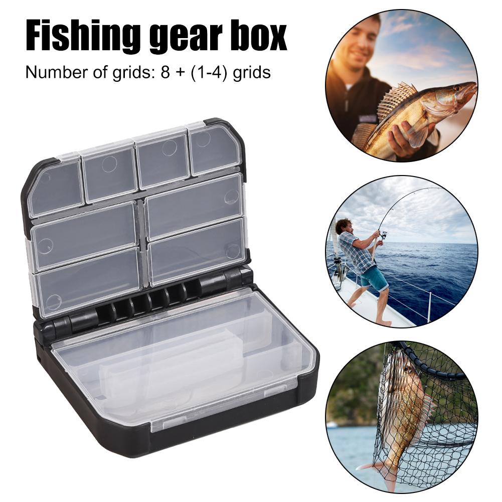 Multi-compartment Fishing Tackle Boxes Storage Case Semi-Automatic Opening ABS Fish Spoon Hook Bait Storage Case