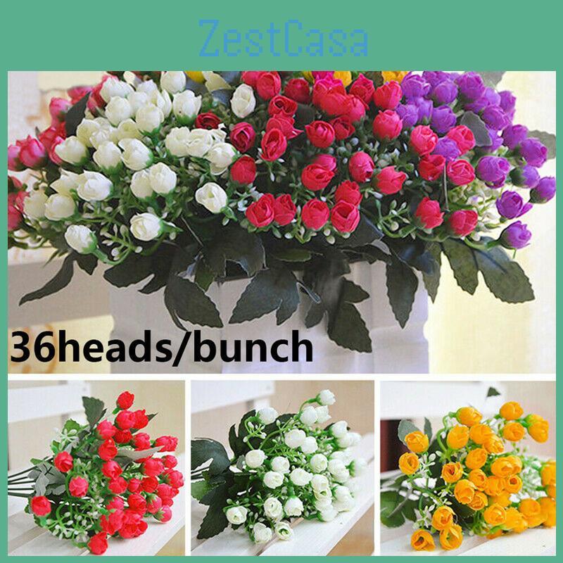 Gorgeous 36 Heads Silk Rose Flowers With Noble Elegance For Wedding Decorations