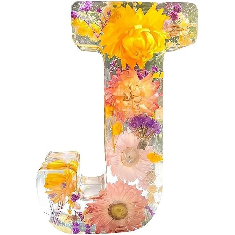 

Цветочный ночник из смолы с 26 буквами, светодиодная лампа из сухоцветов для мамы и жены, креативная лампа с индивидуальным именем для украшения дня рождения Style10