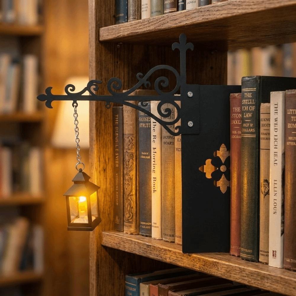 Vintage Halloween Reading Light Metal Bookshelf Ghost Light Library Reading Lamp Bookshelf