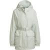Windproof Sports Hooded Jacket Women Jacket Linen-Green HD8912