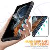 For Samsung Galaxy S24 Ultra Case PC+ TPU Hybrid Phone Cover with Ring Holder Kickstand