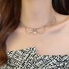 Atmospheric pearl necklace women's explosion light luxury neck chain collarbone chain