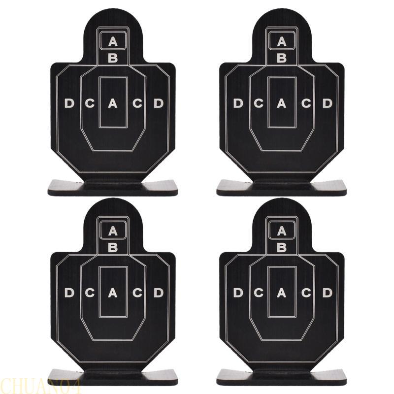 A1A2 4Pcs Training Aluminum Alloy Targets Launchers Indoor Targets Plates Silhouettes Plate