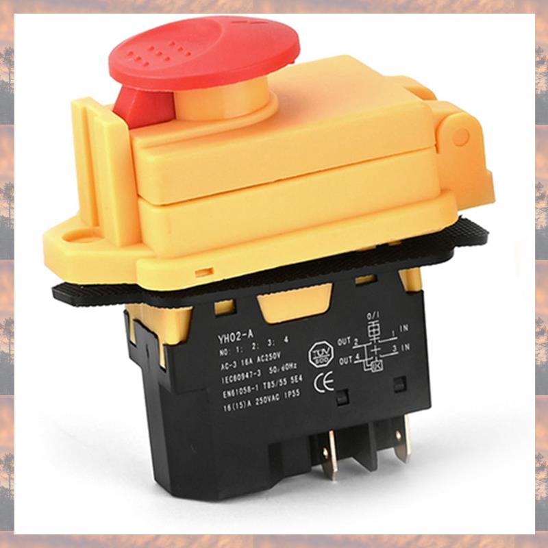 2025 Trend YH02-A 250V 16A 4PIN Electromagnetic Switch Parts For Machine Tool Equipment Waterproof