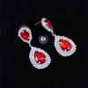 Trendy Crystal Teardrop Earrings for Evening Wear
