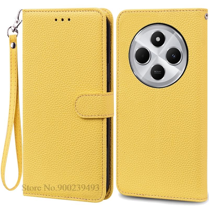 For Poco C75 Case Luxury Leather Flip Wallet Case For Poco C75 Case Xiaomi Poco C75 C 75 Case Silicone Book Cover Coque Fundas