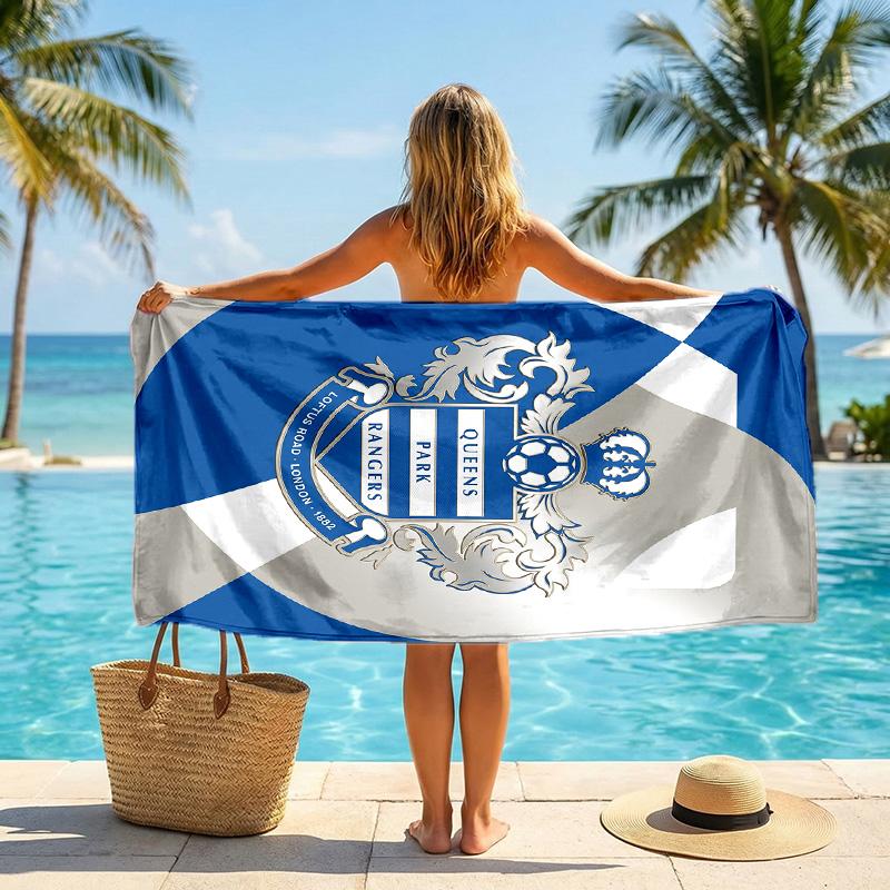 Telo da Spiaggia Calcio Queens Park Rangers Microfibra Morbida Asciugatura Rapida Assorbente per Spiaggia Piscina Viaggio