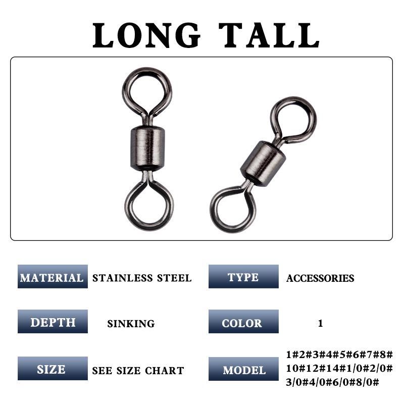 High-Speed Figure 8 Swivel Connector: Strong Pull Fishing Tackle Accessory