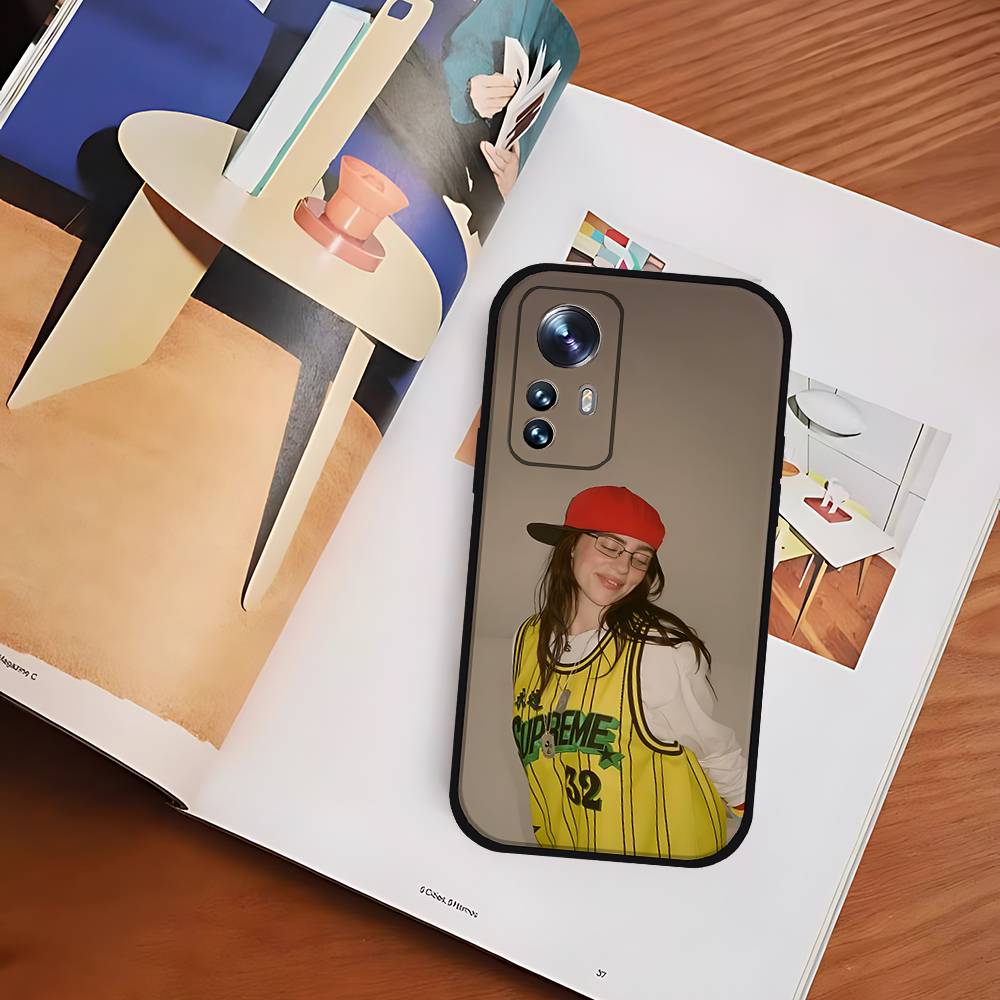 American Classic Female Singer Slim Black Shockproof Phone Case: Snug Fit For Xiaomi 12,11,12S Ultra & Redmi Note 11,10T,9,9A,8P