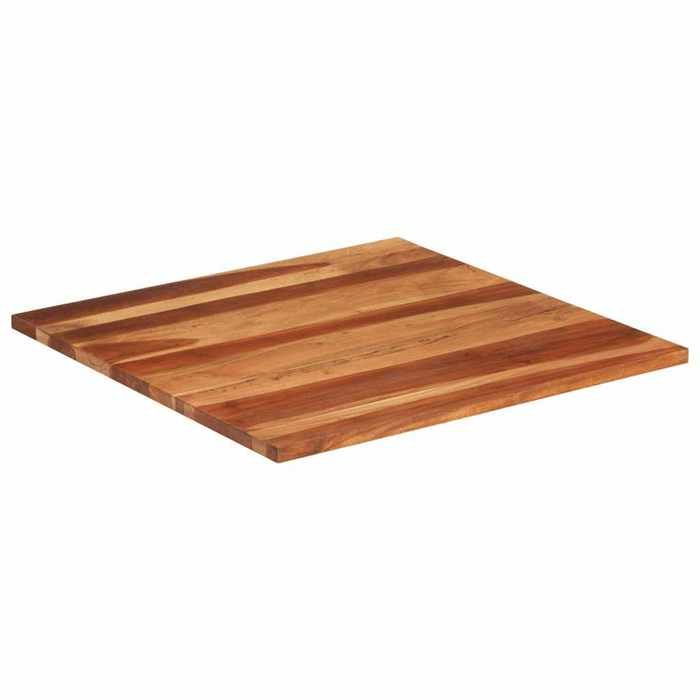Tabletop Solid Wood 25-27 Mm 80x80 Cm