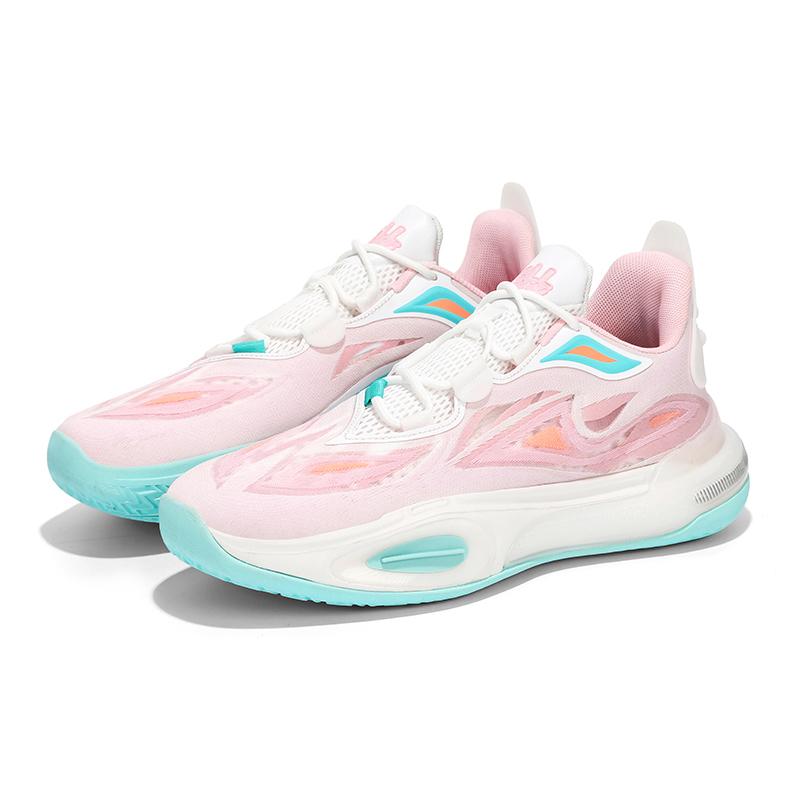 Actual combat basketball shoes men's breathable low-top cushioned wear sports shoes student rebound training running shoes