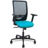 Zulema - Chaise De Bureau Ergonomique Avec Mécanisme Synchrone, Accoudoirs 2D - Dossier En Maille Respirante De Couleur Noire Et