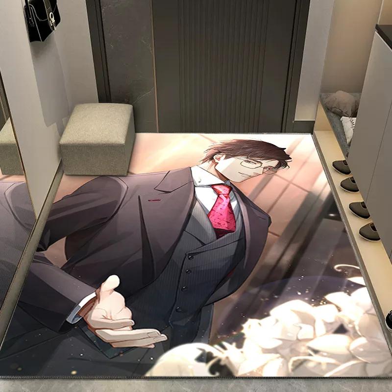 Cartoon Anime Carpets for Living Room Bedroom Bedside Soft Area Rug Anti-slip Large Size Balcony Floor Mat Indoor Decoration