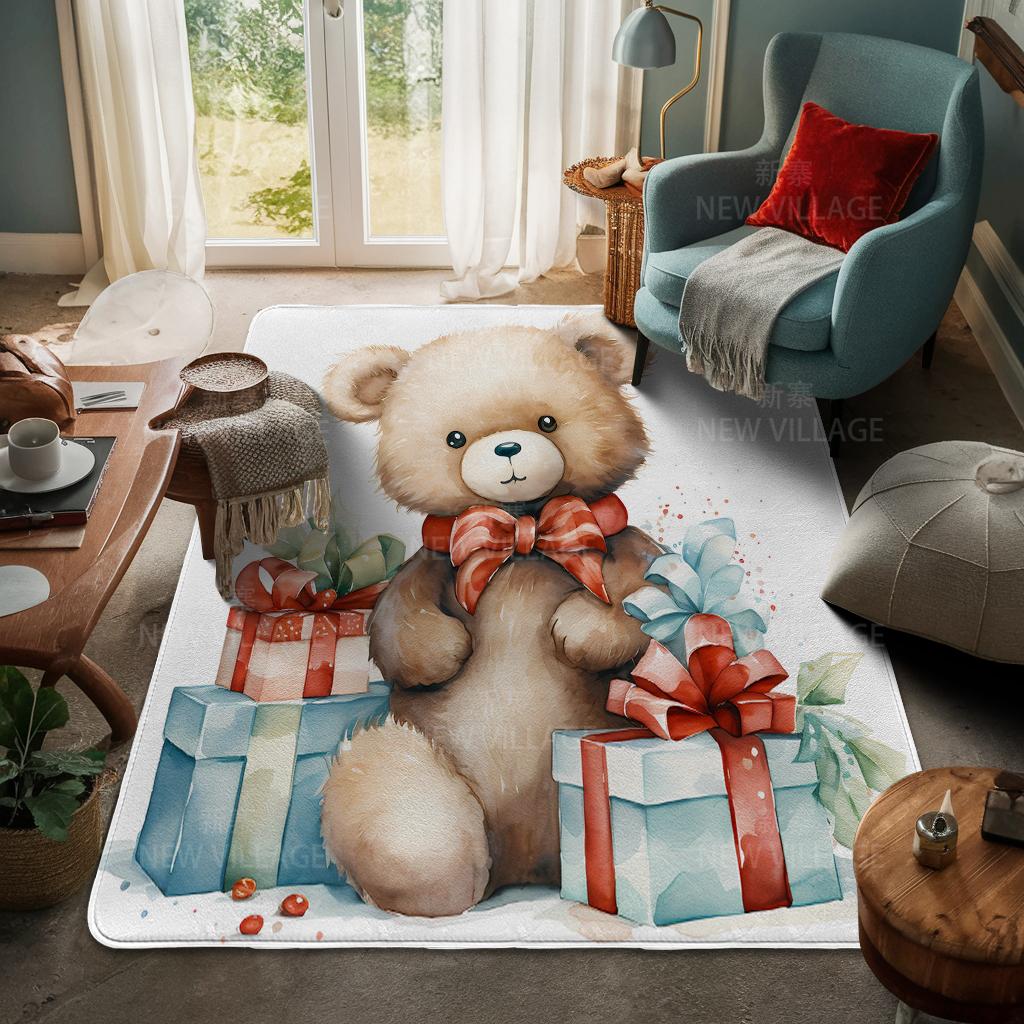 Koberec ke vchodu do domu Rohožka ke dveřím do domu Obývací pokoj Vana Koupelna Protiskluzové koberce s absorpcí vody vana Veselé Vánoce zima