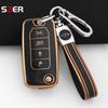 Fashion Tpu Key Case Cover For Jeep Renegade Compass     4 Buttons Remote Fob Protection Folding Keychain Holder