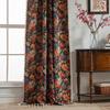 Imanqi Yun Floral Jacquard Semi-Blackout Kitchen & Bay Window Curtains