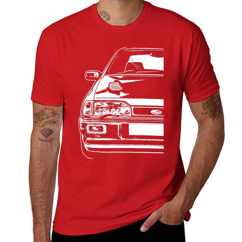 Classic Car Sierra RS Cosworth Sapphire Dr TShirt Anime Clothes Tops Unisexs White T Shirts