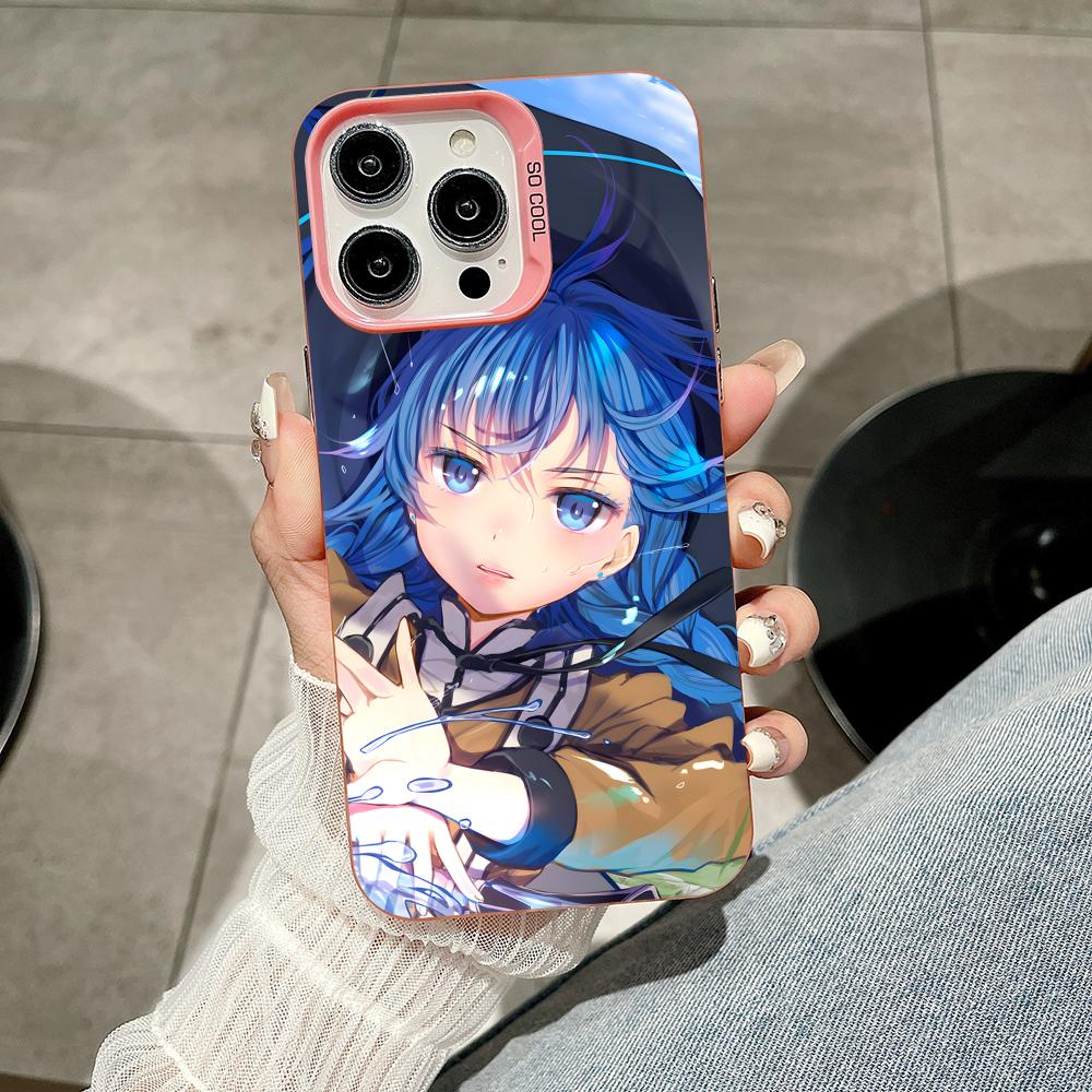 Mushoku Tensei Roxy Handyhülle für iPhone 17 16 15 14 13 12 11 X XR XS 8 7 Air Pro Max Plus Transluzent Rosa Hülle