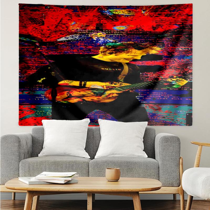 Ed music Guitar Tapestry Hanging for Bedroom,Livingroom, Playroom,Decor Art Room Wall Tapestry Holiday and Birthday Gifts