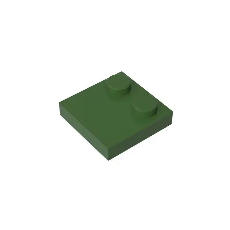 100pcs MOC Bricks Compatible Assembles Particles 33909 2x2 Half Edge 2 Bump Base Plat Building Blocks Parts Kid Toys