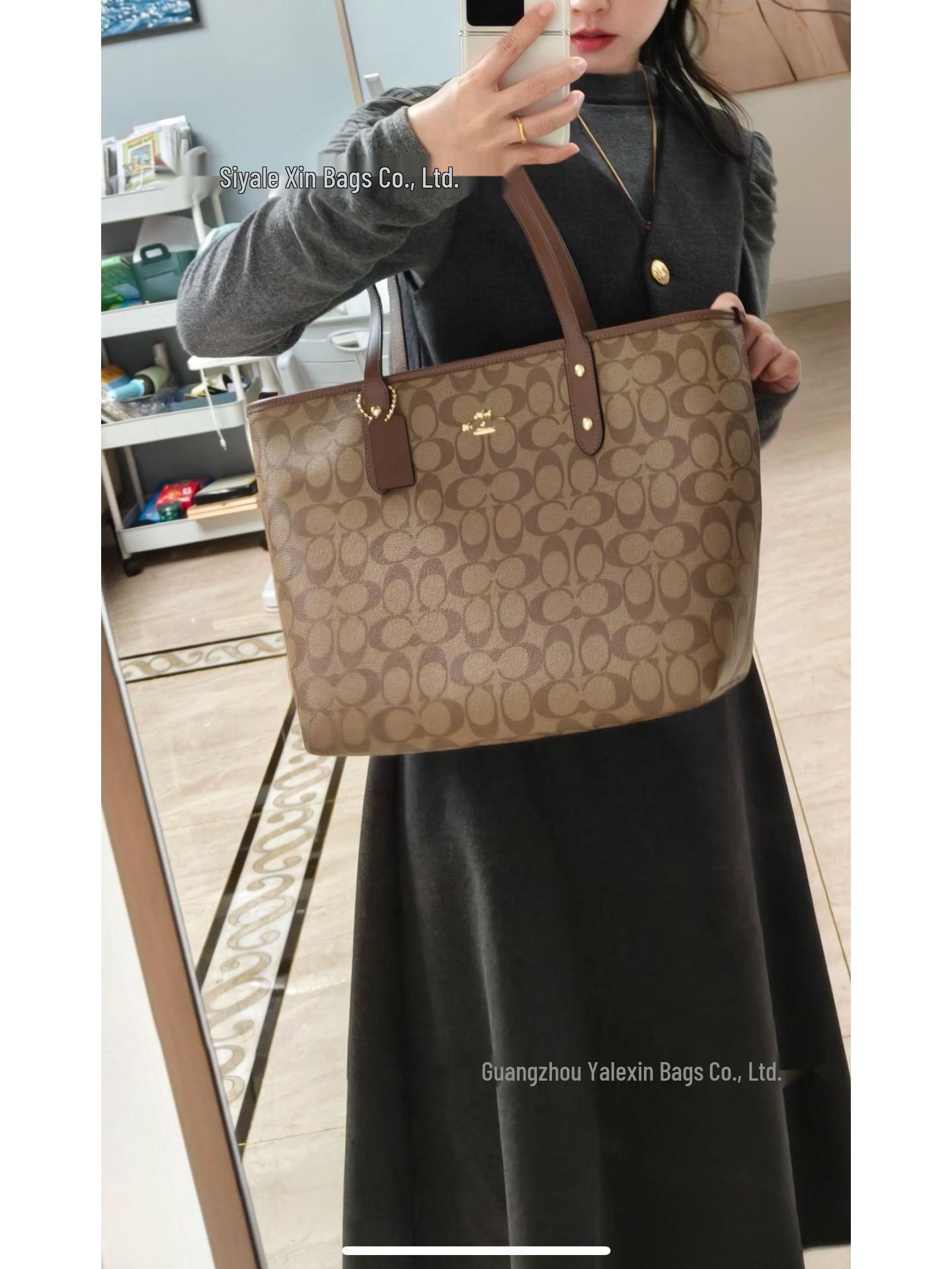 

Сумка-тоут Coach City30 с цветочным принтом - Высококачественная сумка через плечо и ручная сумка для мам 30*14*26 cm