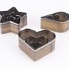 3pc/set DIY Faux Leather Crafting Punch Set-Carbon Steel Stencil Molds with Love, Star & Water Drop Shapes for Creative Projects
