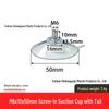M4-M8 Transparente PVC-Saugnapf mit Gewindestange