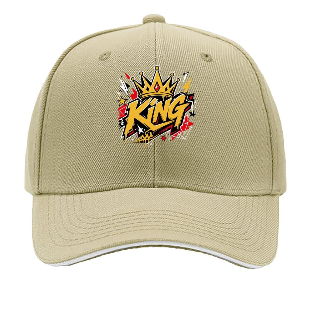 Royal Crown Street Graffiti Emblem D Sandwich Baseball Cap Sun Cap Outdoor Workouts Hat