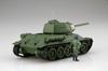 Fujimi Model Serie Armatura Speciale Mondiale Carro Armato Medio Sovietico Modello di Plastica SWA34 Grigio 1/76 N.34 T-34/85 (Set da 2 auto)
