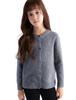 Girls' Wool Cardigan - Soft, Warm, Versatile, Skin-Friendly Solid Color Sweater