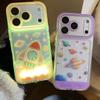 Illuminating Call Lights, Flying Saucer Rocket Phone Cases Suitable for iPhone 17 17Air 16 15 14 13 12 11 Promax XSMAX XR X