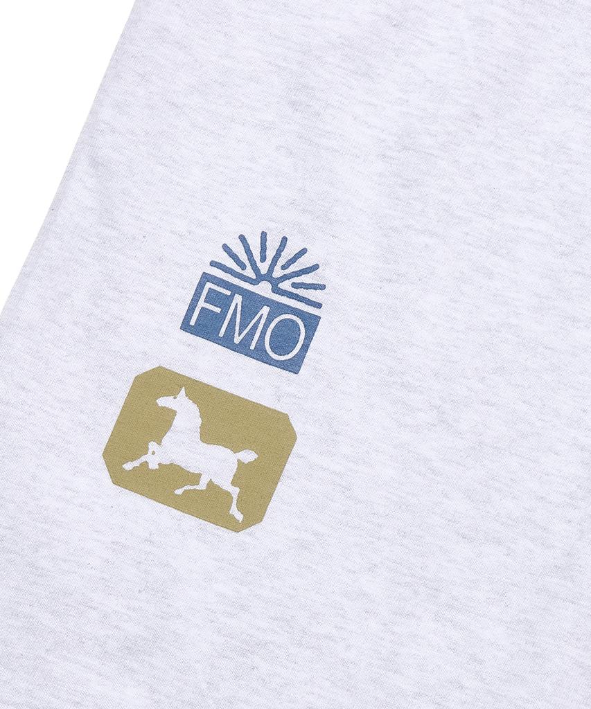 FREEMARIO Smudge Ringer T-Shirt [Melange Grey]